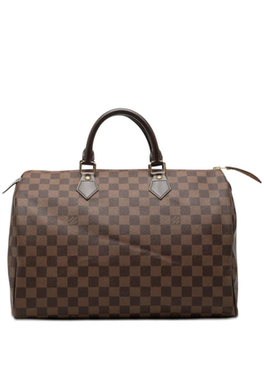 Louis Vuitton Pre-Owned 2012 Damier Ebene Speedy 35 boston bag - Brown