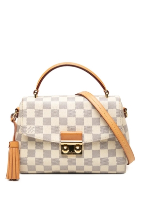 Louis Vuitton Pre-Owned 2017 Damier Azur Croisette satchel - White