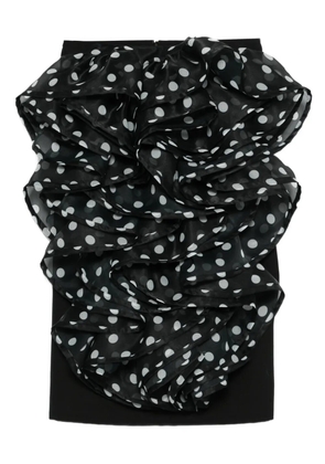 Viktor & Rolf ruffled polka-dot mini skirt - Black