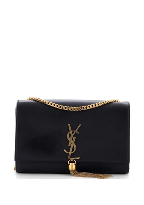 Saint Laurent Pre-Owned Classic Monogram Tassel Leather Medium crossbody bag - Black