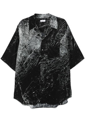 Alexander McQueen Smashed Screen-print shirt - Black