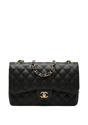 CHANEL Pre-Owned 2012 Jumbo Classic Caviar Double Flap shoulder bag - Black
