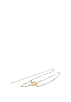 CHANEL Pre-Owned 2006 CC Silver Plated Flower Resin Chain belt