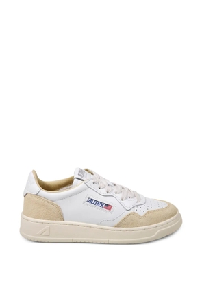 Autry Medalist suede-panel sneakers - White