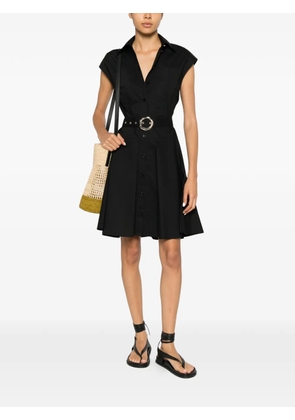 LIU JO belted button-front mini dress - Black