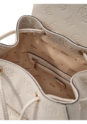 GUESS USA Cresidia embossed backpack - White