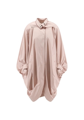 Chloé high-neck poplin cape coat - Pink