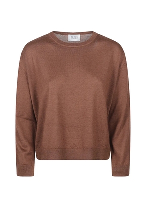 BeYou fine-knit jumper - Brown