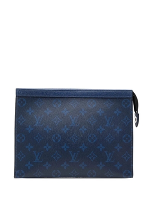 Louis Vuitton Pre-Owned 2021-2026 Monogram Taigarama Pochette Voyage MM clutch bag - Blue