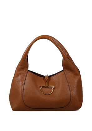 Gucci Softbit grained leather tote bag - Brown