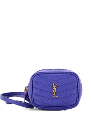 Saint Laurent Pre-Owned Lou Camera Bag Matelasse Chevron Leather Baby crossbody bag - Blue
