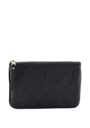 Louis Vuitton Pre-Owned Double Zip Pochette Monogram Empreinte Leather clutch bag - Black