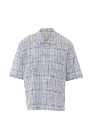 Sunflower Adam checked shirt - Blue