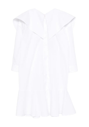 Viktor & Rolf ruffled shirt midi dress - White