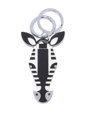 Lancel zebra-head keyring - Black