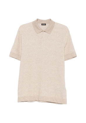 Zegna short-sleeves polo shirt - Neutrals