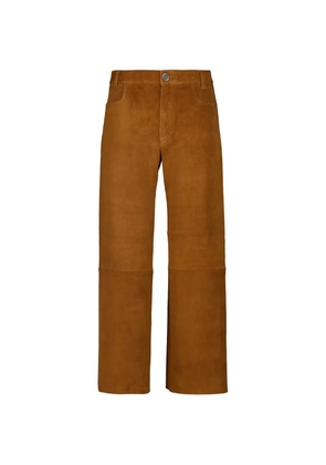 Stouls Lilou suede trousers - Brown