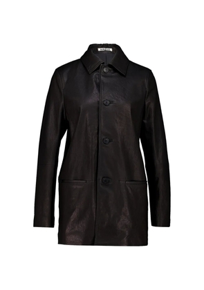 Auralee leather jacket - Black