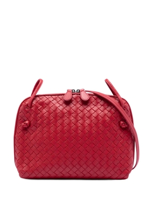 Bottega Veneta Pre-Owned 2012-2025 Nappa Intrecciato Nodini crossbody bag - Red