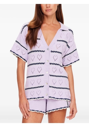 The Upside Amara Amayah heart knitted shirt - Purple
