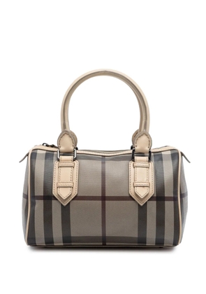 Burberry Pre-Owned 2000-2017 Smoke Check Coated Canvas Chester boston bag - Brown