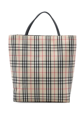 Burberry Pre-Owned 2018-2023 House Check Canvas tote bag - Neutrals