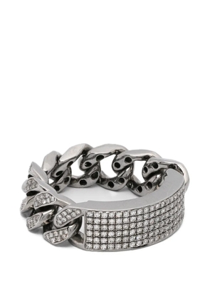 SHAY ID pavé-set diamond ring - Silver