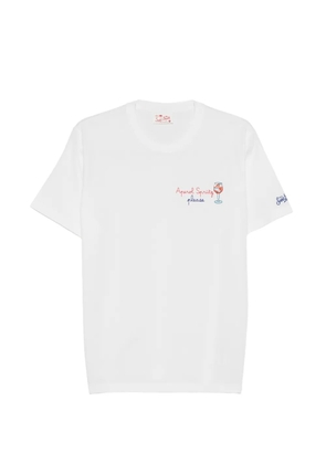 MC2 Saint Barth Portofino embroidered T-shirt - White