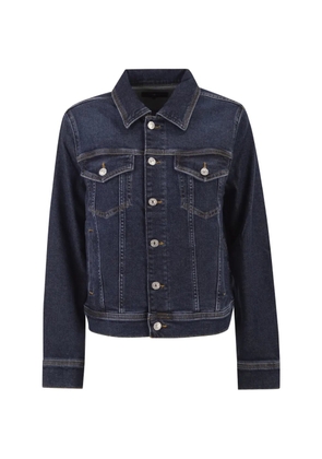 7 For All Mankind contrast-stitch denim jacket - Blue