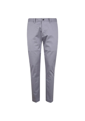 Nine In The Morning logo-patch trousers - Grey