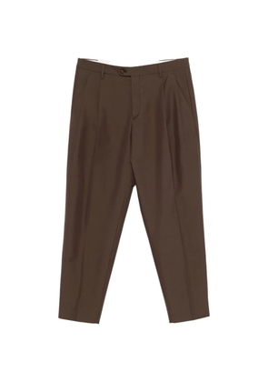 Briglia 1949 Arnos pleated pressed-crease trousers - Brown