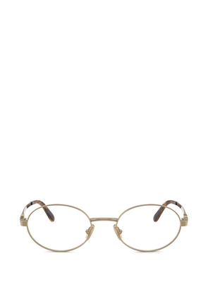 Miu Miu Eyewear oval-frame glasses - Gold