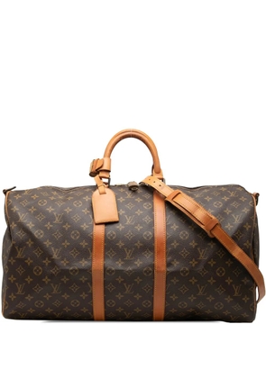 Louis Vuitton Pre-Owned 1988 Monogram Keepall Bandouliere 55 travel bag - Brown