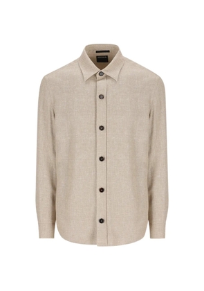 Zegna long-sleeve shirt - Neutrals