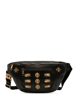 Gucci Pre-Owned 2016-2026 Leather Animalier belt bag - Black