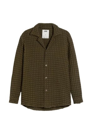 OAS Company Turtle waffle long-sleeves shirt - Green