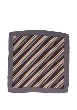Roberta di Camerino Pre-Owned diagonal-stripe scarf - Grey