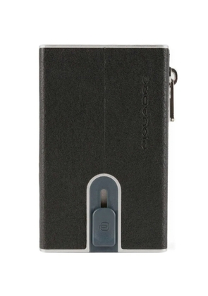 PIQUADRO pop-up leather wallet - Black