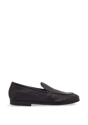 Barrett almond-toe loafers - Brown