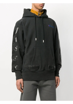 Off-White logo hoody - Black
