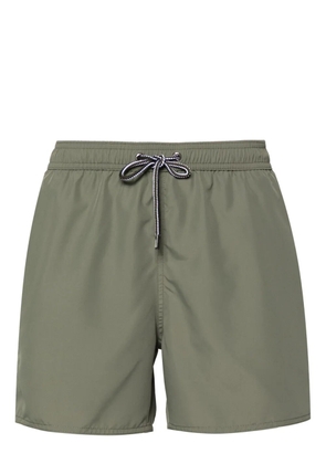 Emporio Armani logo-tape swim shorts - Green