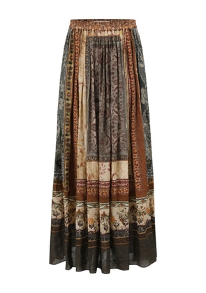 INTO THE EAST pleated midi skirt - Black