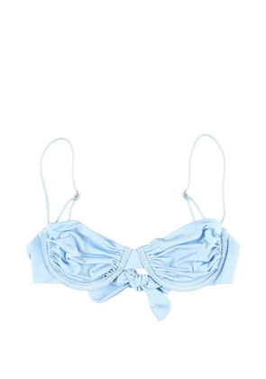 BELAMER Olivia ruched bikini top - Blue