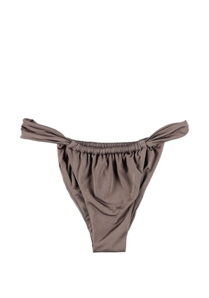 BELAMER Lara ruched bikini bottom - Brown