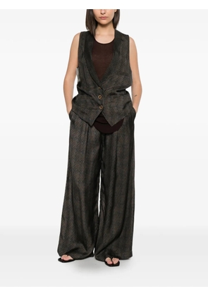 Uma Wang Paella wide-leg trousers - Brown