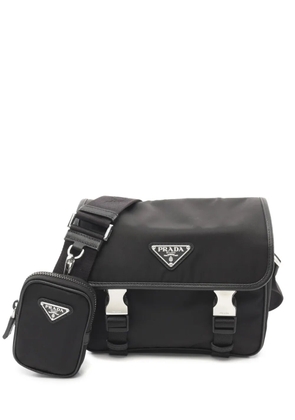 Prada Pre-Owned 2013-2026 Tessuto Zip Buckle Messenger Bag crossbody bag - Black