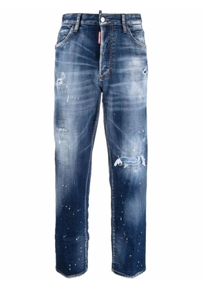 DSQUARED2 distressed boyfriend jeans - Blue