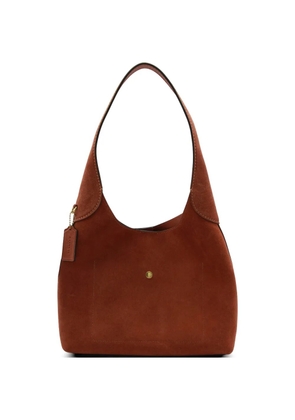 Coach Brooklyn 34 suede shoulder bag - Brown