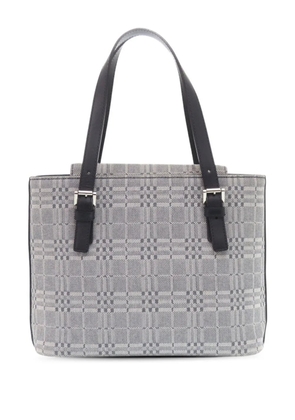 Burberry Pre-Owned 2000-2017 Tonal Check Canvas tote bag - Grey