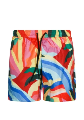 Mauna Kea abstract-print swim shorts - Red